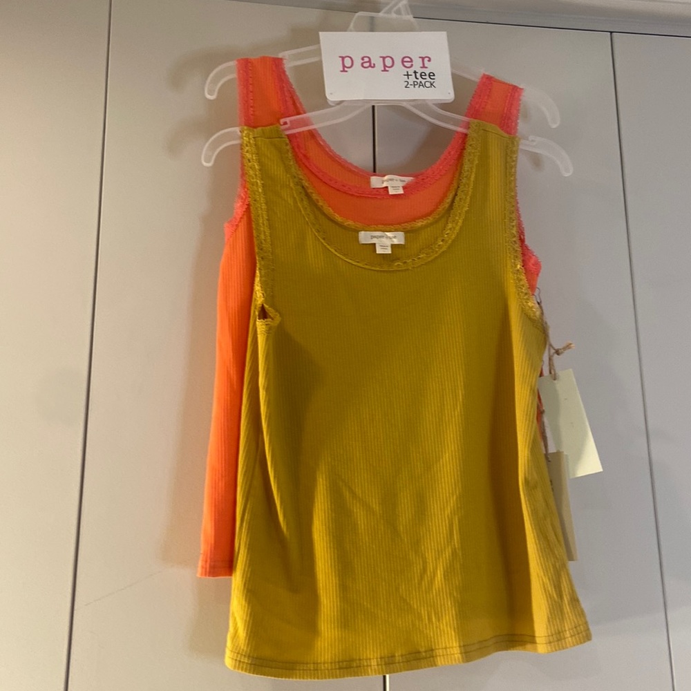 Paper Tee 2‎ pack tank tops.